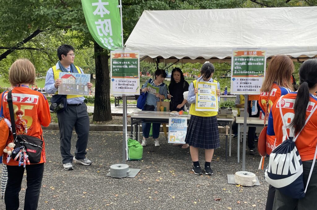 アルビレックス新潟　防災イベントにボランティアで参加しました。